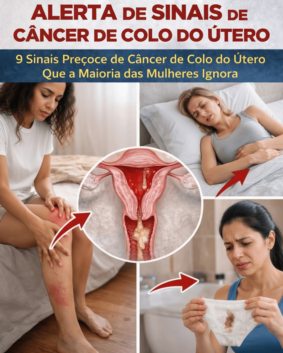 9 sinais precoces de alerta do câncer do colo do útero que a maioria das mulheres tende a ignorar na rotina