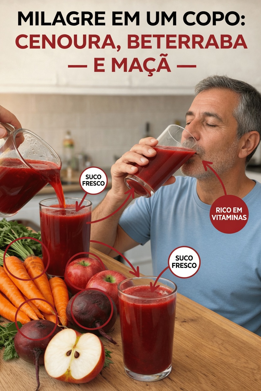 Como Fazer Suco de Cenoura, Beterraba e Maçã: Uma Receita Simples para Sua Rotina de Bem-Estar