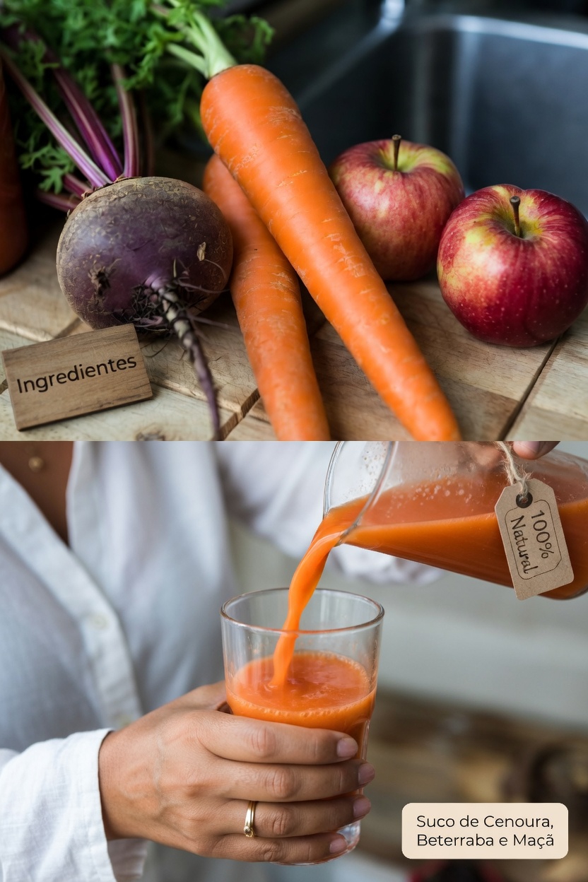 Como Fazer Suco de Cenoura, Beterraba e Maçã: Uma Receita Simples para Sua Rotina de Bem-Estar