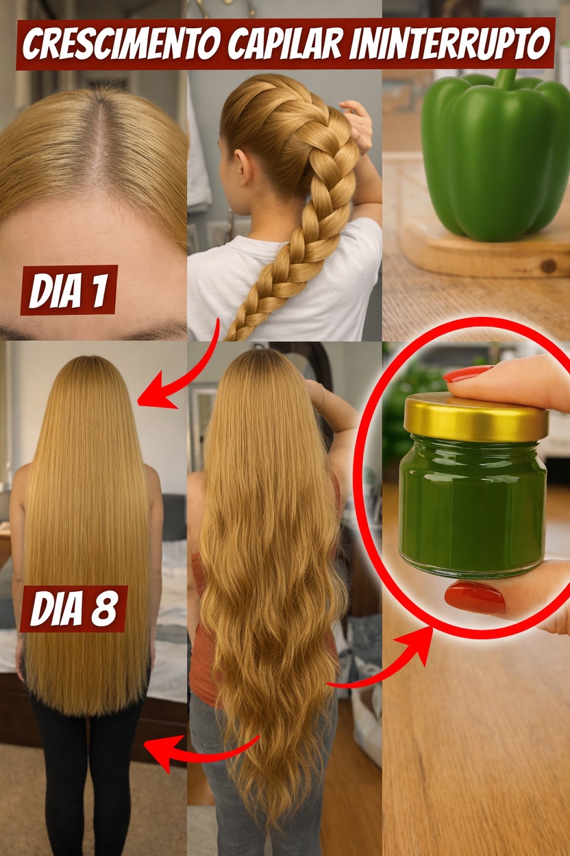 Descubra este segredo tradicional indiano de cuidados com os cabelos usando pimentões verdes para cabelos mais saudáveis naturalmente em casa