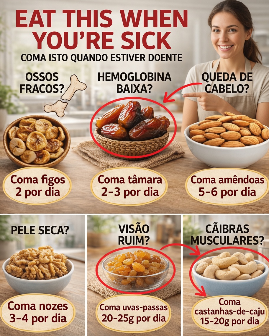 Alimentos simples do dia a dia para ajudar seu corpo quando você se sentir esgotado