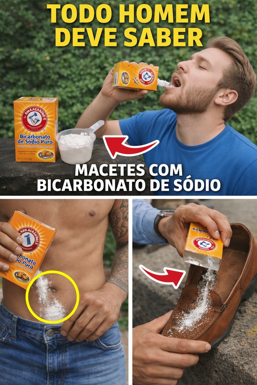8 dicas simples de bicarbonato de sódio que todo homem deve conhecer para o frescor do dia a dia