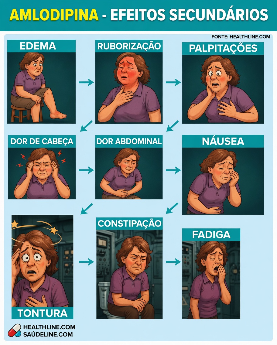 12 Efeitos Colaterais Comuns da Amlodipina dos Quais Você Deve Estar Ciente (E O Que Fazer a Respeito Deles)