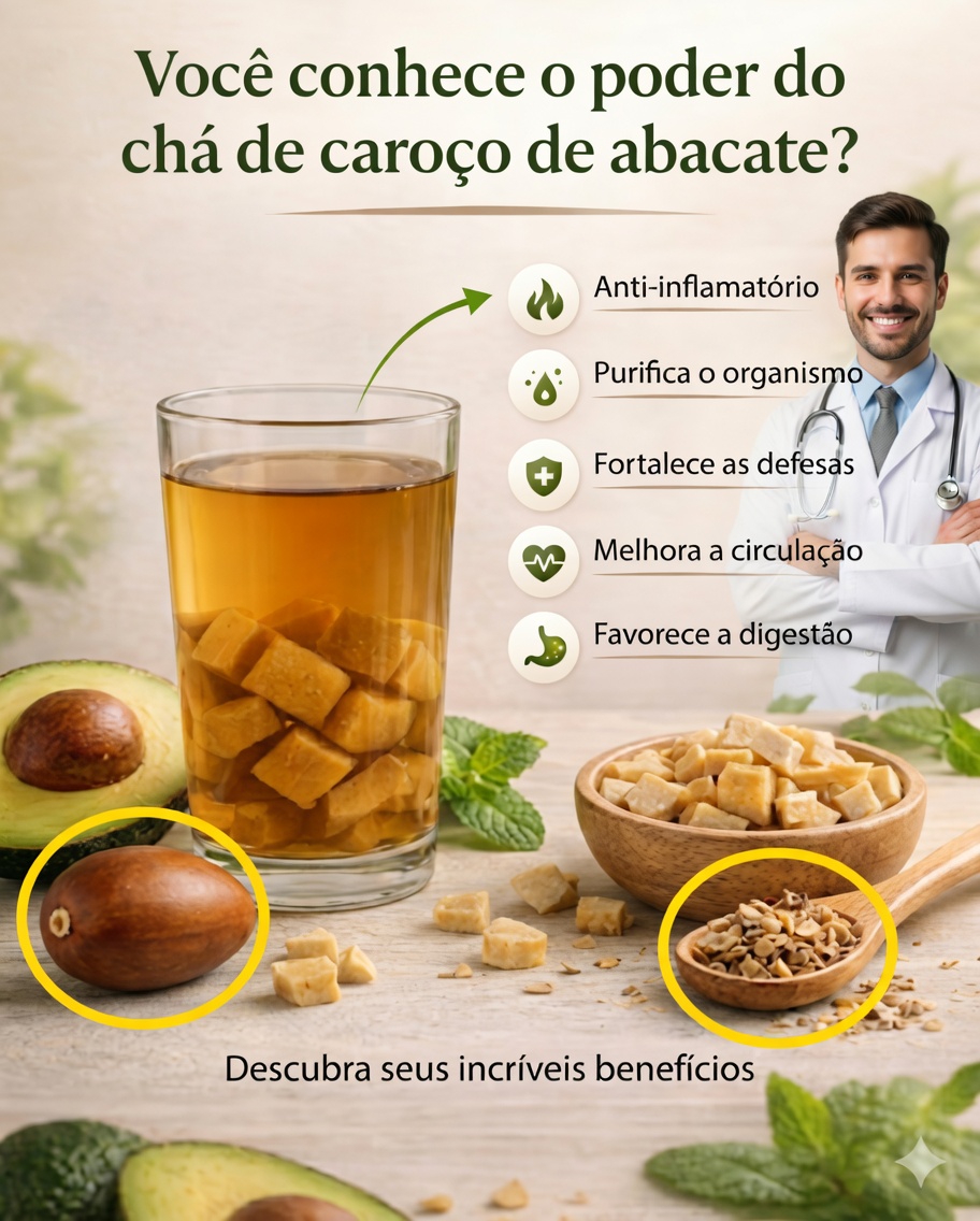 O caroço de abacate: o poderoso remédio natural que purifica seu corpo e fortalece sua saúde