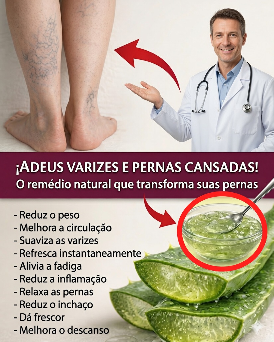 🌿 Aloe Vera para aliviar as pernas cansadas: o remédio natural que refresca e estimula a circulação