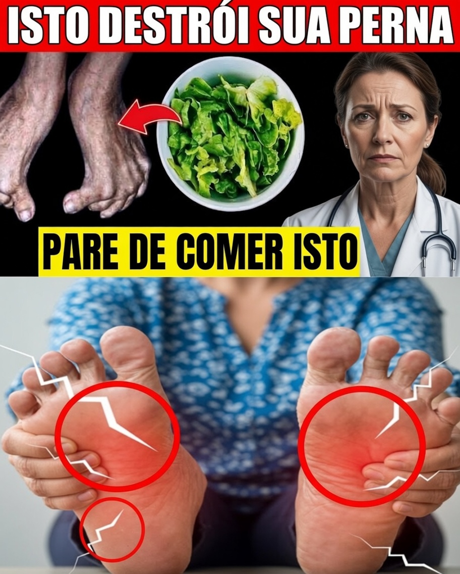 Idosos, atenção: 15 alimentos que podem agravar discretamente a dormência e o formigamento nos pés