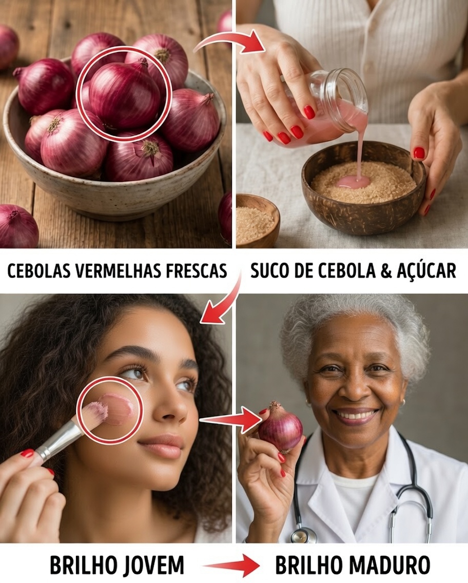 A cebola roxa pode ajudar a recuperar uma pele mais luminosa e uniforme?