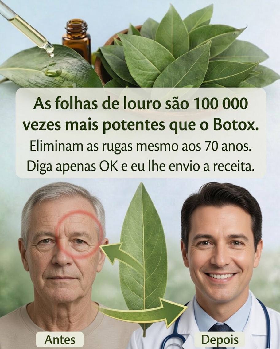 Folha de louro contra as rugas: o remédio natural que conquista cada vez mais 🌿