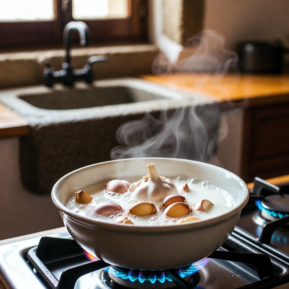 7 benefícios extraordinários de ferver alho no leite: um remédio de saúde que age em apenas alguns dias