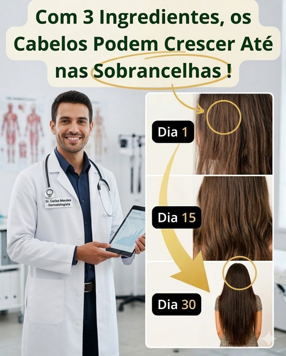 🌿 Mistura natural para fortalecer os cabelos e estimular seu crescimento