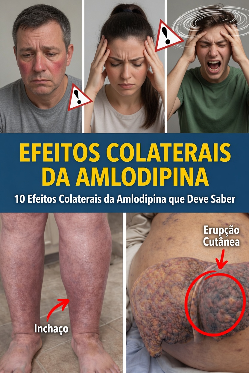 O que você precisa saber sobre os efeitos colaterais da amlodipina: 10 reações comuns e estratégias úteis de manejo