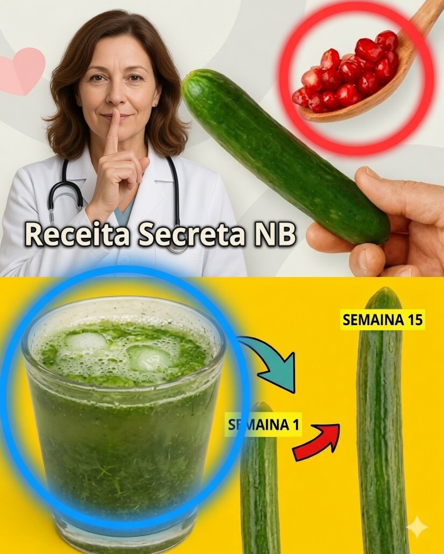 Receita Natural para Aumentar sua Energia Antes de Dormir: O Segredo do Pepino e da Romã
