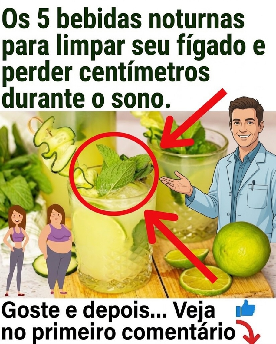 Bebidas Noturnas para Desintoxicar o Fígado e Favorecer a Perda de Peso