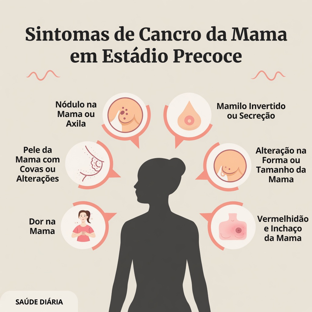 Sintomas do câncer de mama além do nódulo: sinais menos conhecidos que toda mulher deve reconhecer