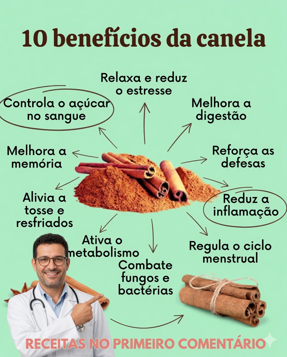 10 benefícios da canela que transformarão sua saúde