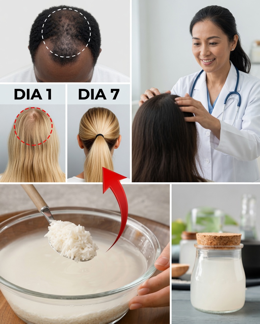 Use água de arroz no seu cabelo todos os dias: descubra o que acontece após 30 dias (Crescimento capilar natural)