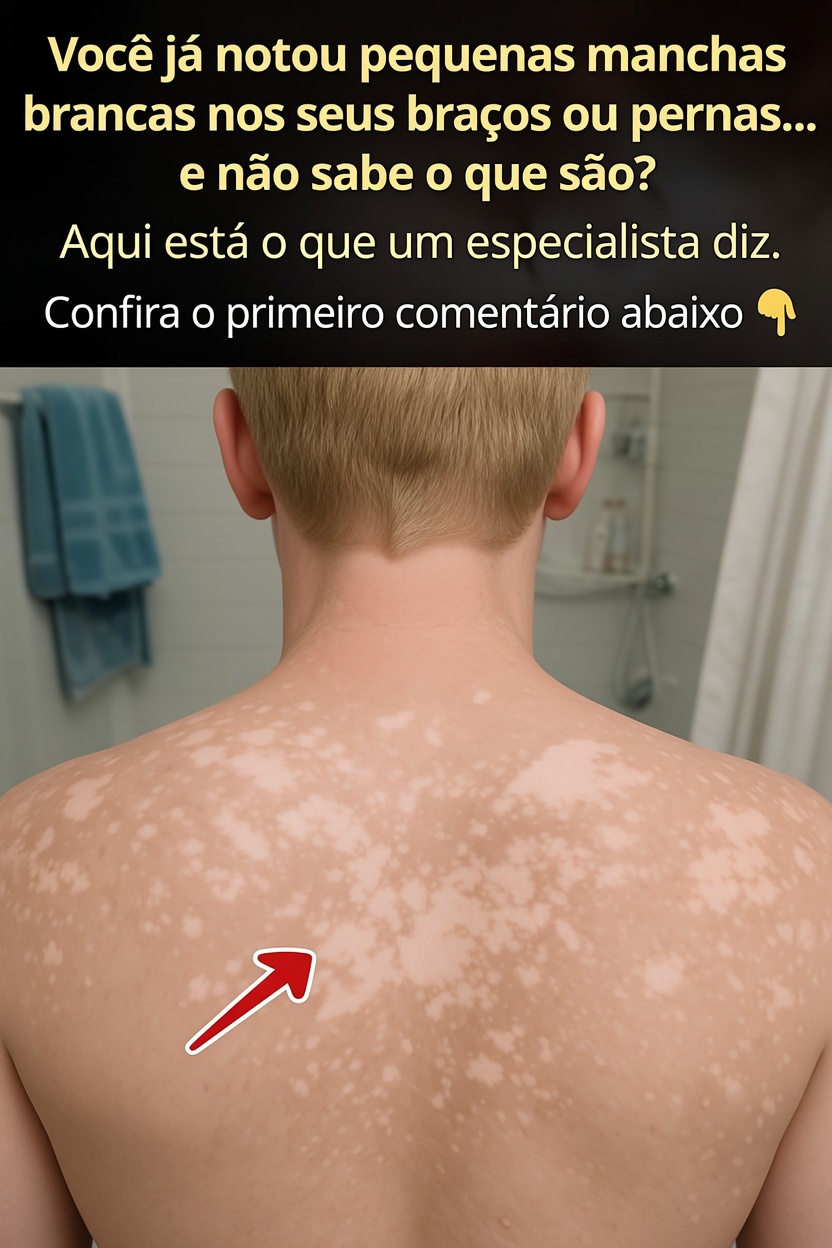 O que são essas pequenas manchas brancas na pele?
