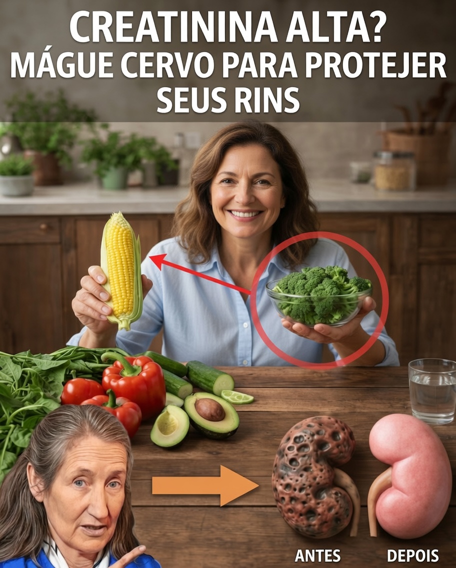 Top 5 vegetais que podem apoiar naturalmente a saúde dos rins e ajudar a reduzir a creatinina