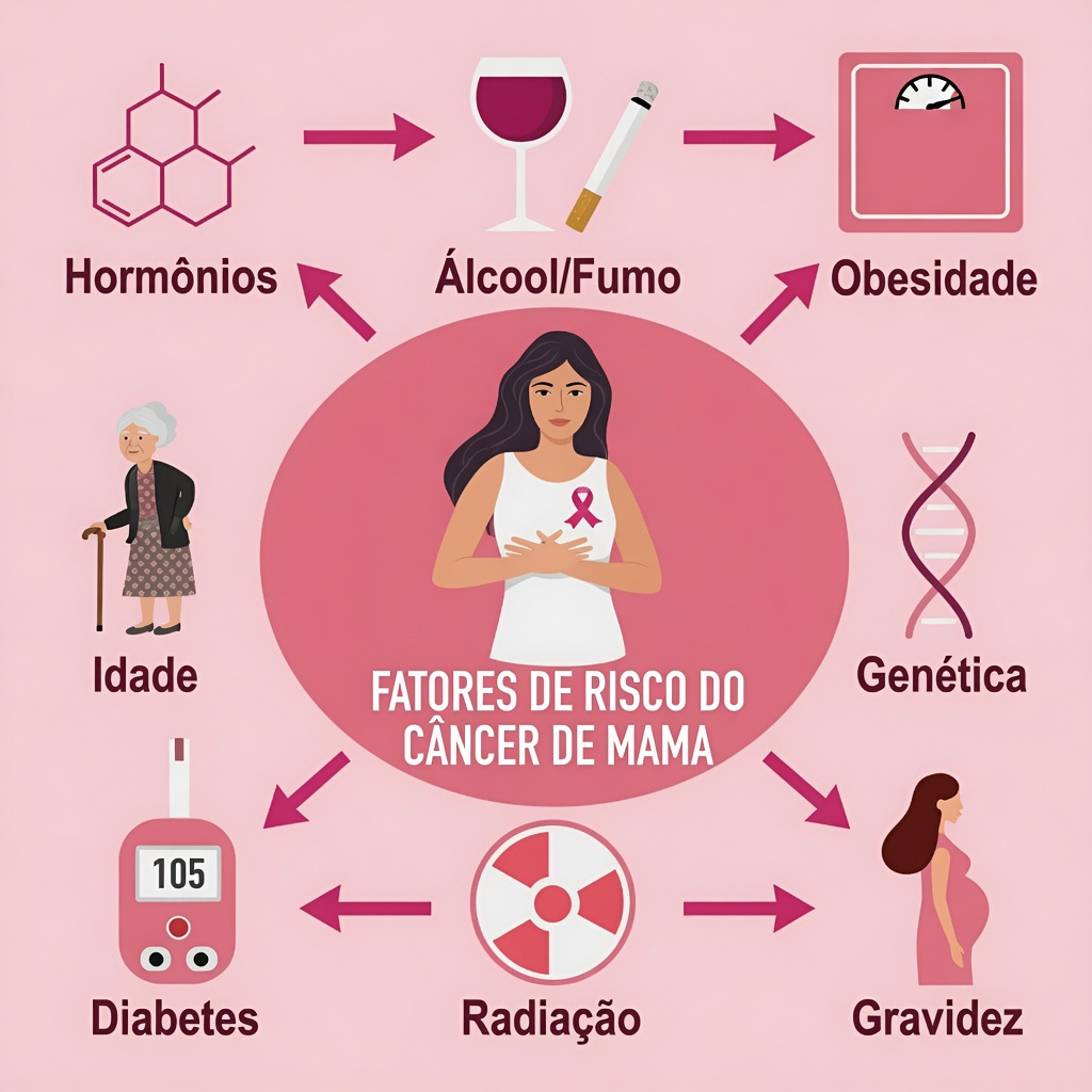 Como hábitos não saudáveis dos maridos, como fumar e consumir álcool, podem influenciar os fatores de risco de câncer de mama das esposas
