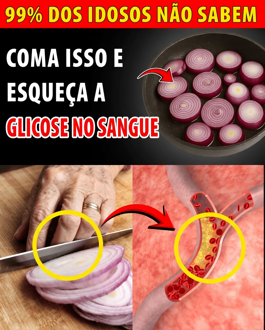 Idosos, Piquem UMA Cebola Hoje à Noite & Bebam Este Elixir de 60 Segundos Que Reduz o Açúcar no Sangue em 28 Pontos, Limpa as Artérias Até Ficarem Brilhando e Salva o Seu Coração — Enquanto Você Dorme