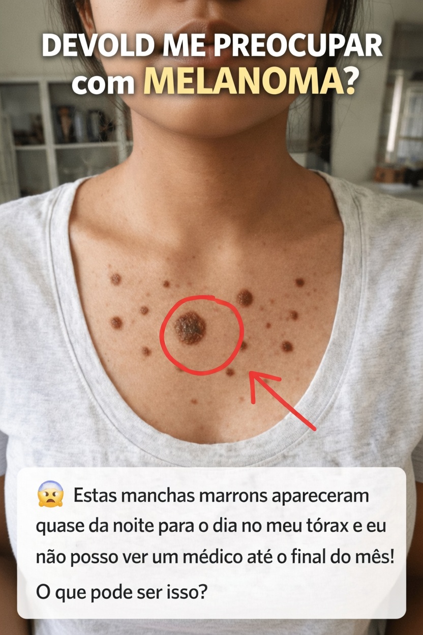 Manchas Marrons Repentinas no Peito: O que Elas Podem Significar e Você Deve se Preocupar com Melanoma?
