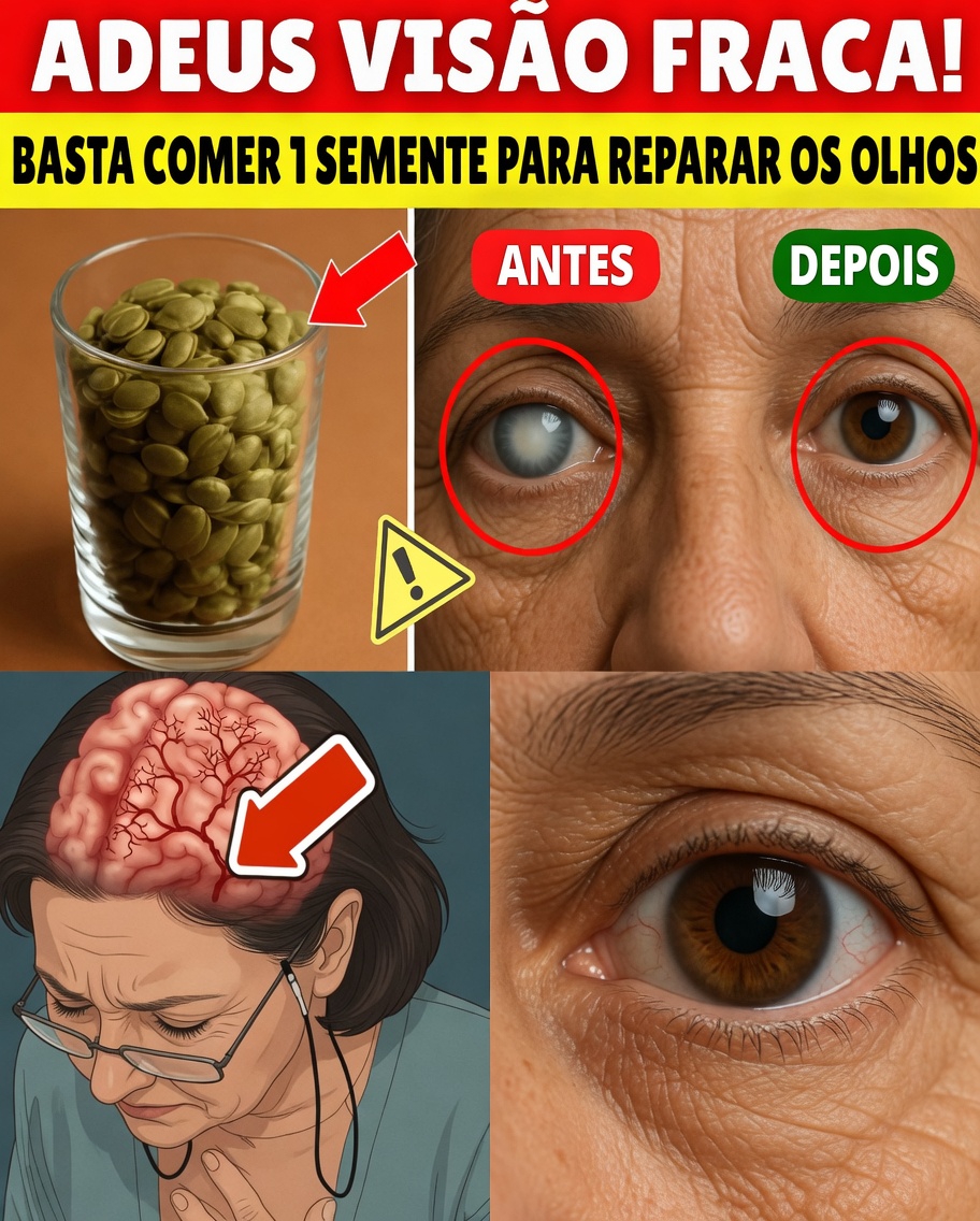 Mesmo com mais de 90 anos? Coma estas 3 sementes todas as manhãs para fortalecer sua visão e o poder do cérebro (ciência real + ritual diário fácil)