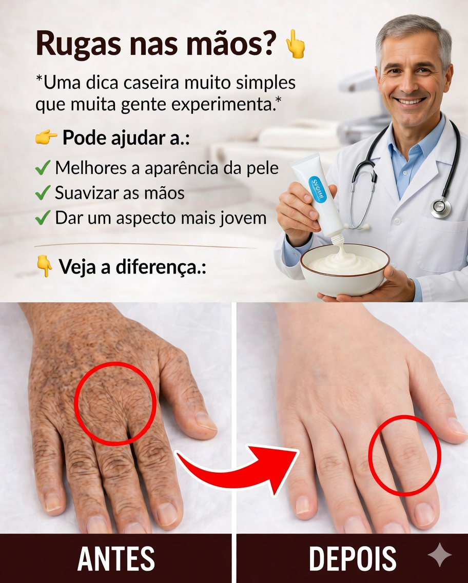 « Parece que fiz uma cirurgia estética »: o remédio caseiro que muitos usam para atenuar as rugas e as manchas nas mãos e nos braços ✨🖐️