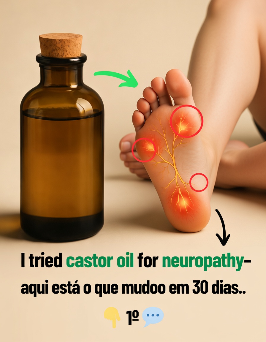 Usei óleo de rícino para neuropatia — veja o que aconteceu em 30 dias!
