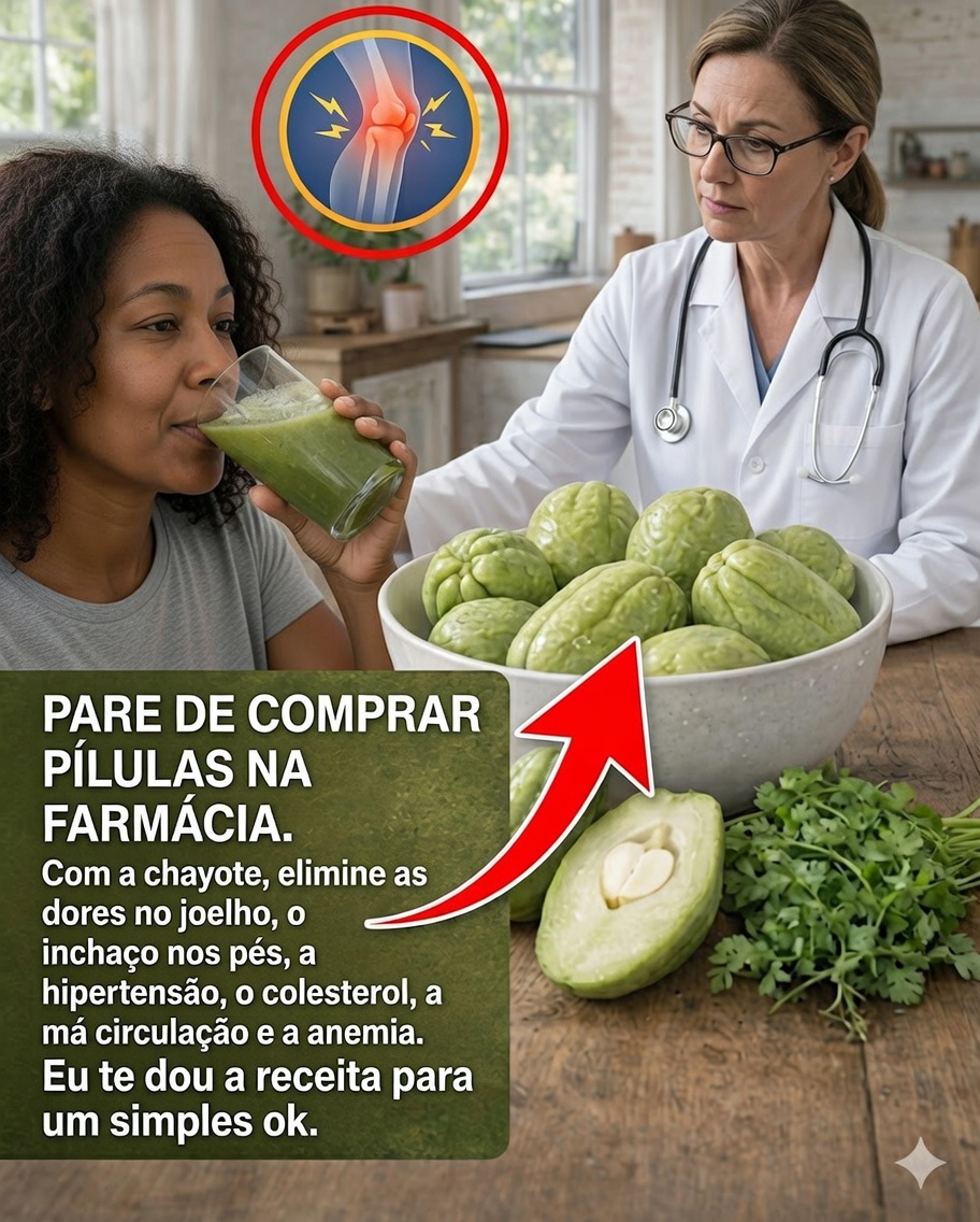 Suco e chá de chuchu: o remédio natural que muitas pessoas adotam para preservar a saúde 🌿🥤