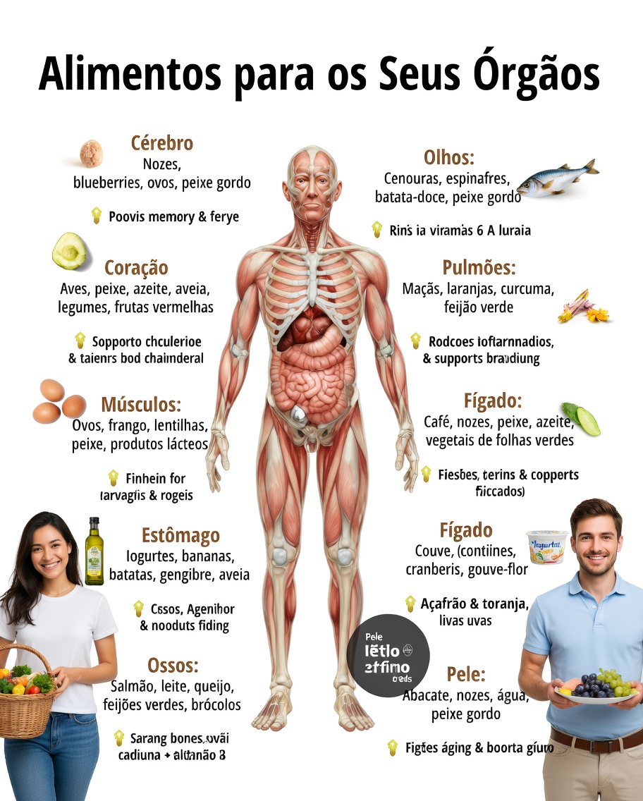 Quais alimentos podem prejudicar órgãos específicos? Formas simples de apoiar a saúde do seu corpo