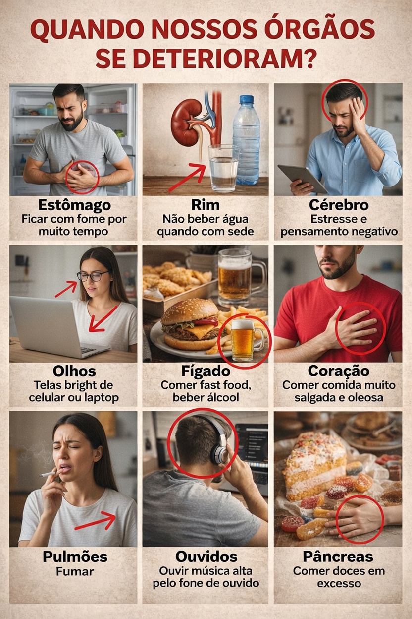 9 Hábitos Cotidianos Que Podem Prejudicar Seus Órgãos Silenciosamente – E Maneiras Simples de Protegê-los