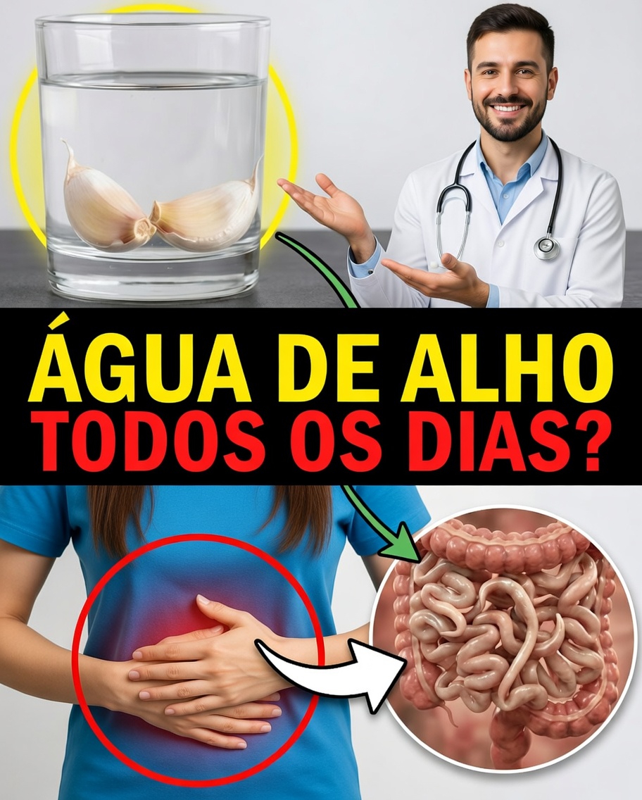 O que acontece no seu corpo quando você bebe um copo de água com alho todos os dias?