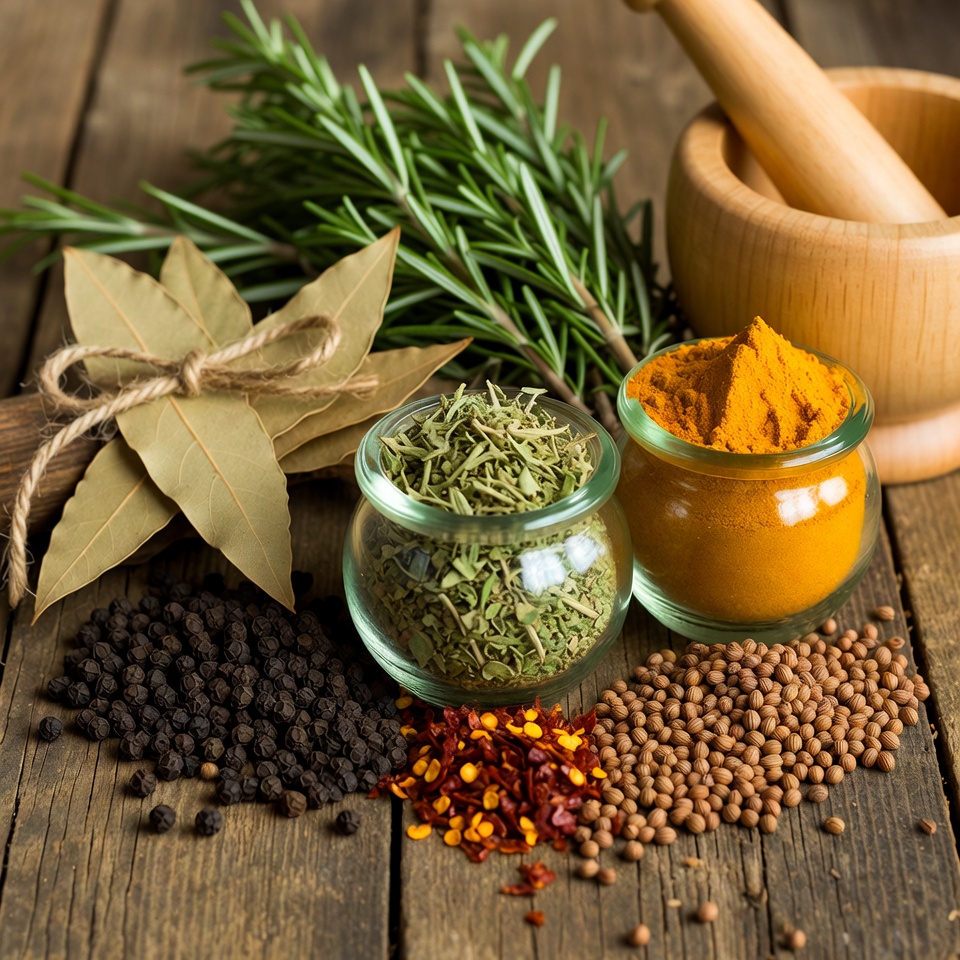 Explorando especiarias e ervas do dia a dia que podem ajudar a promover uma circulação sanguínea saudável