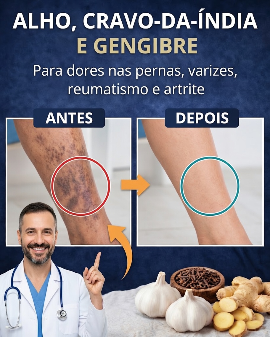 Alho e Cravo-da-Índia contra as Varizes: Uma Abordagem Suave e Realista para Melhorar a Circulação