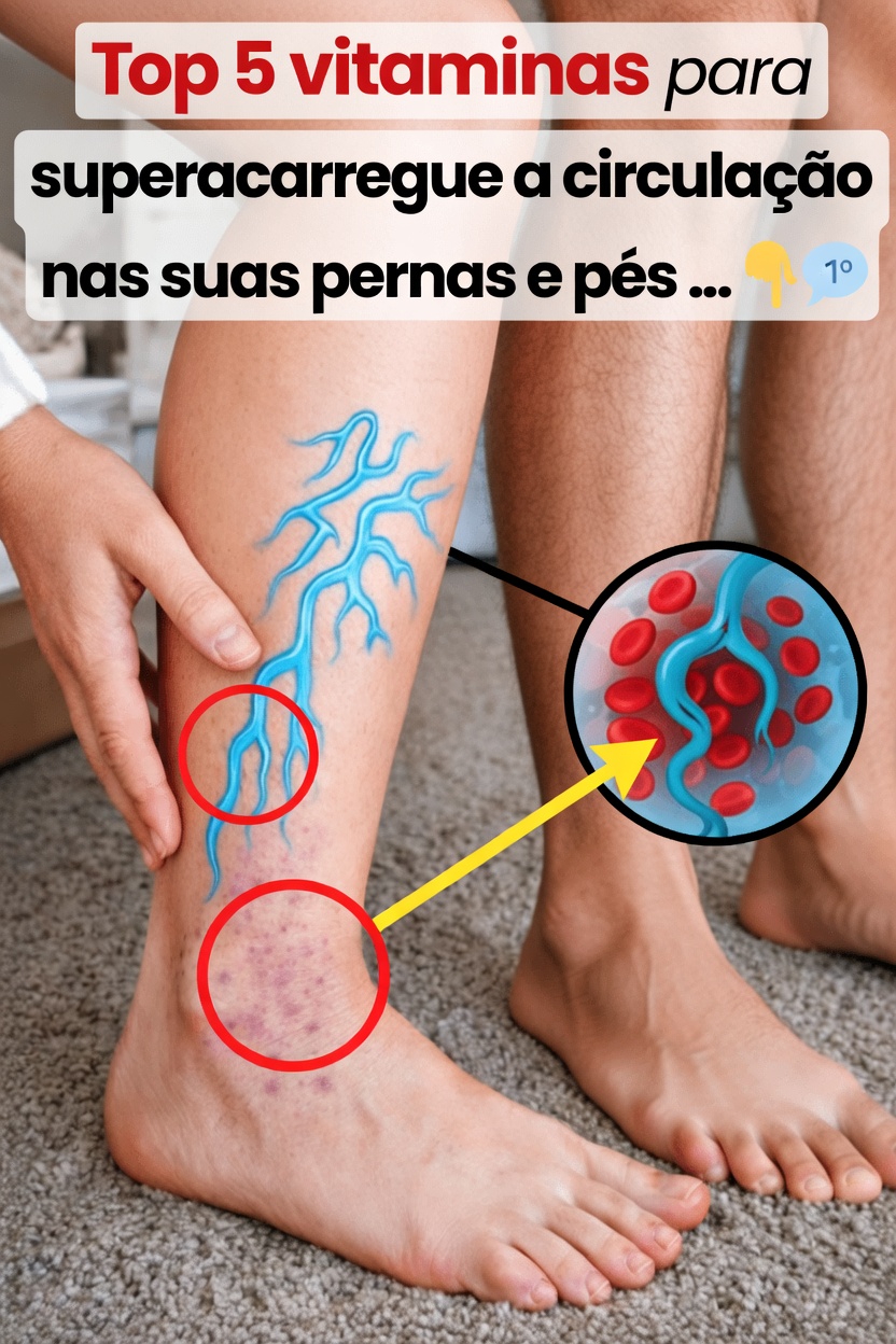 Descubra as 5 Principais Vitaminas que Podem Ajudar a Promover uma Circulação Saudável nas Pernas e nos Pés de Forma Natural