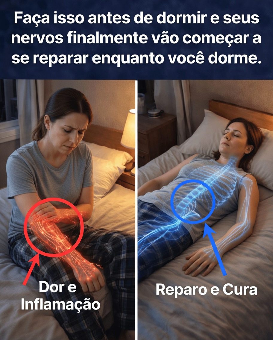Rotinas noturnas simples para apoiar a recuperação natural dos nervos do seu corpo durante o sono