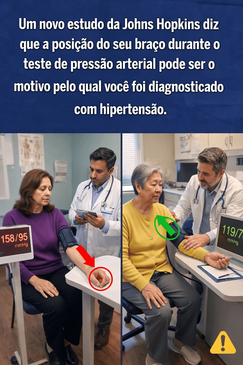O que você precisa saber sobre a posição do braço durante a medição da pressão arterial: descobertas de especialistas da Johns Hopkins