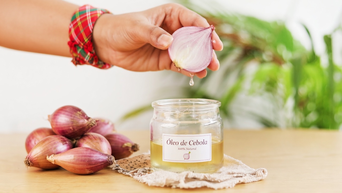 Por que uma rotina de óleo de cebola por 1 semana está chamando atenção nos cuidados naturais com os cabelos