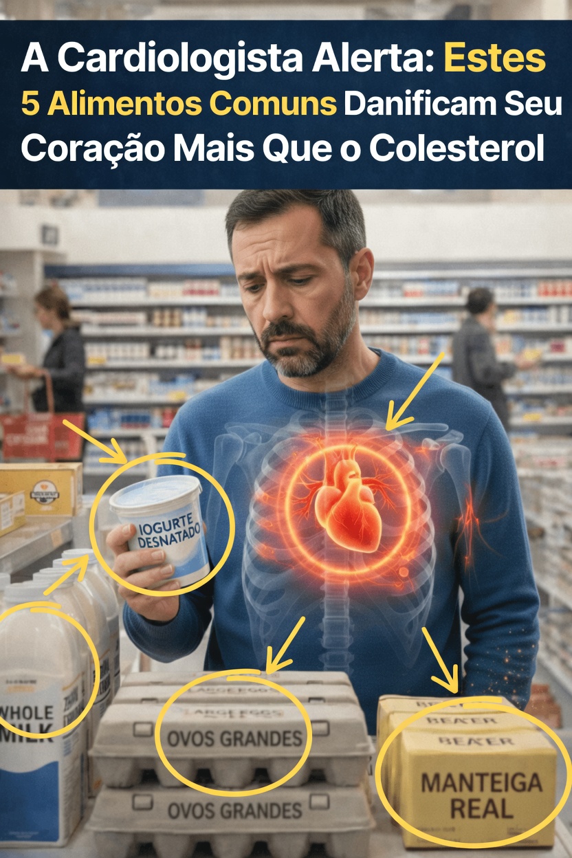 Será que estes 5 alimentos do dia a dia estão prejudicando secretamente o seu coração mais do que o colesterol?
