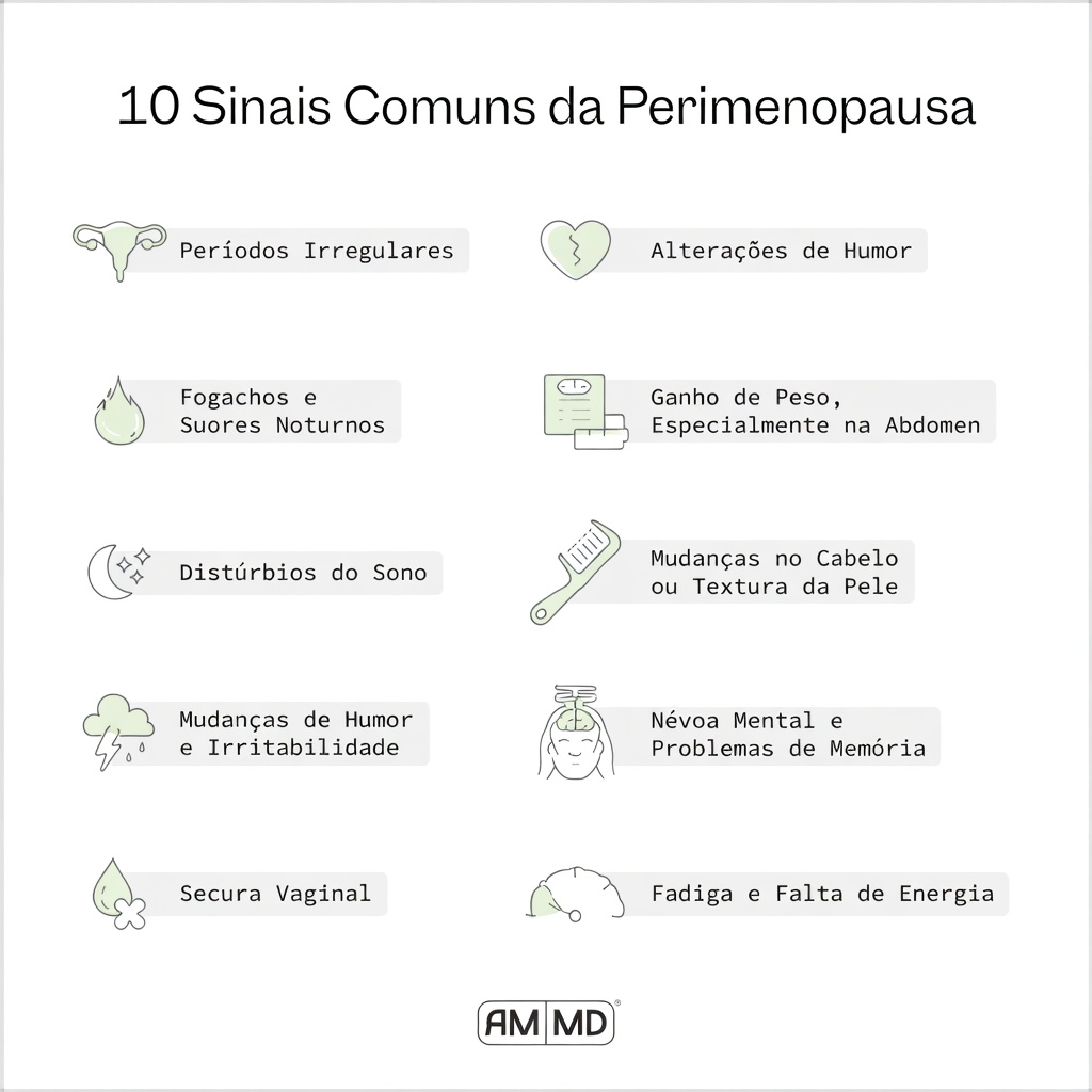 10 sinais precoces da perimenopausa e da menopausa que você deve conhecer