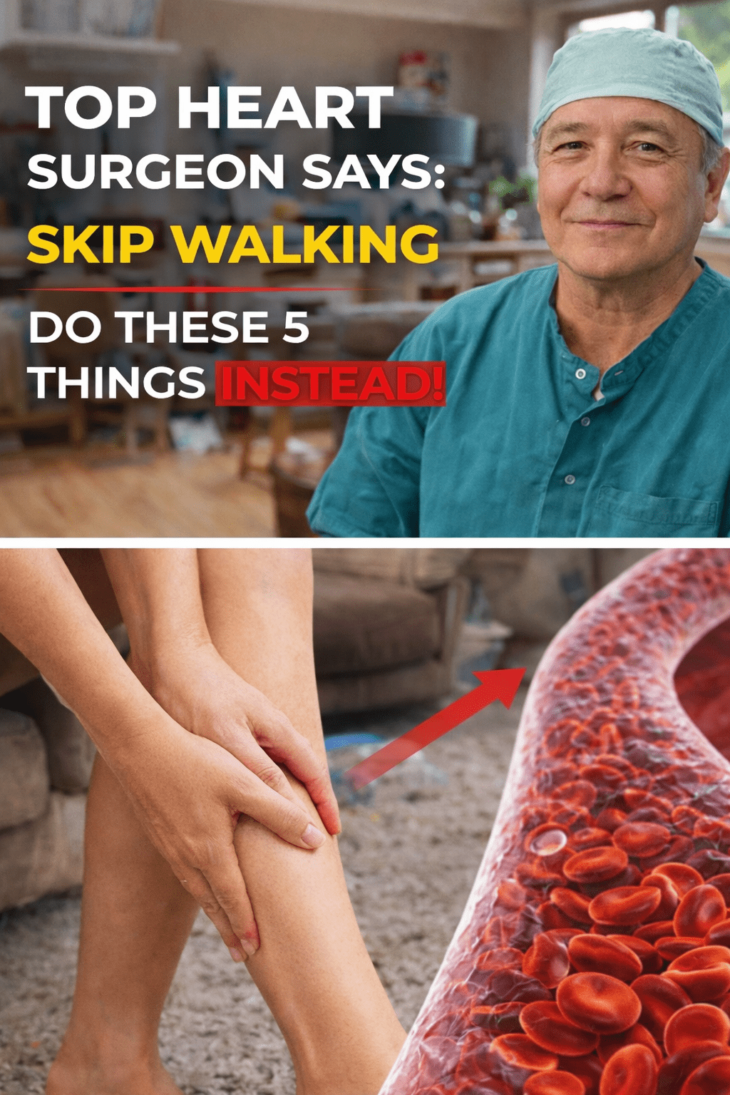 Esqueça a caminhada! Faça estes 5 exercícios em vez disso após os 60 — aprovados por cirurgião