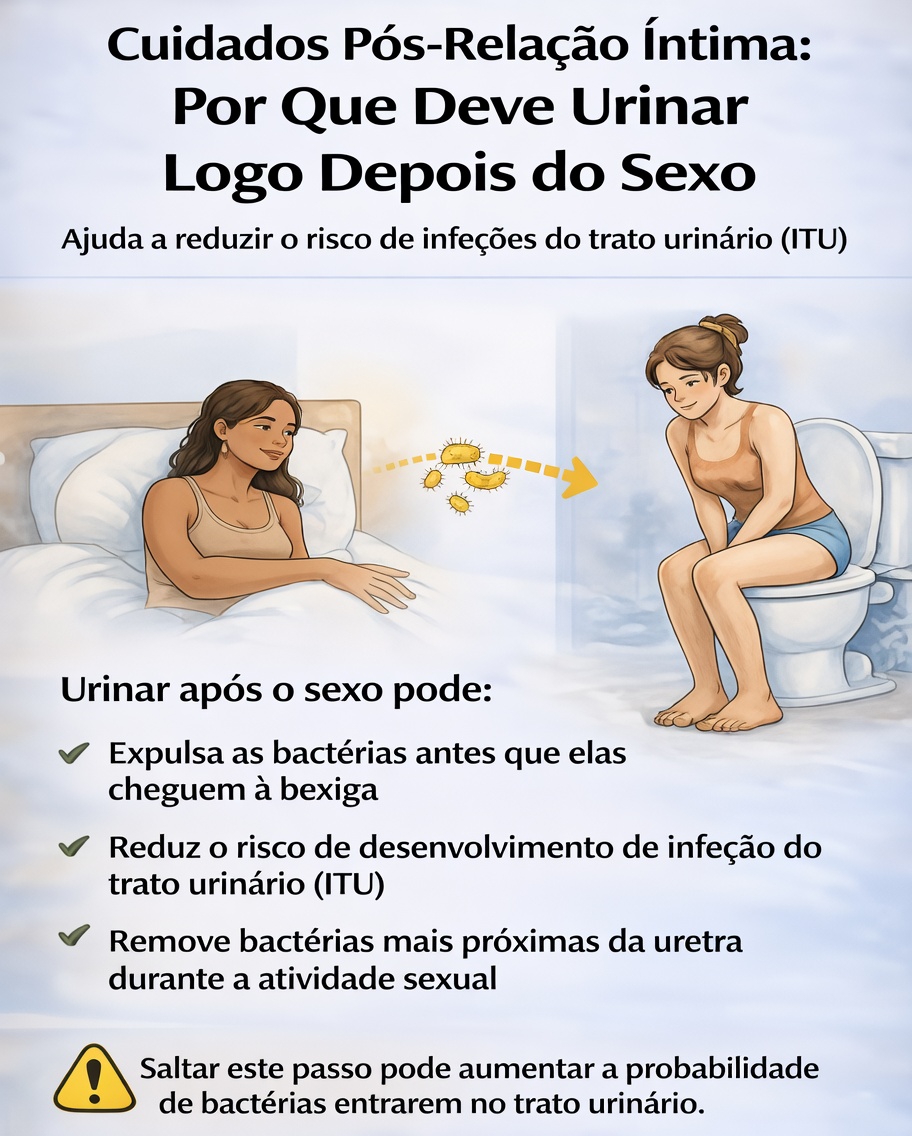 Por que urinar após o sexo é um hábito simples, mas poderoso, que ajuda a proteger a saúde do trato urinário