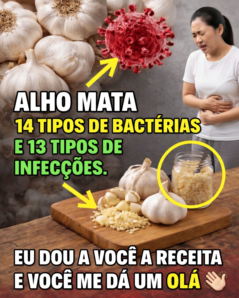 É verdade que o alho mata 14 tipos de bactérias e 13 tipos de infecções?