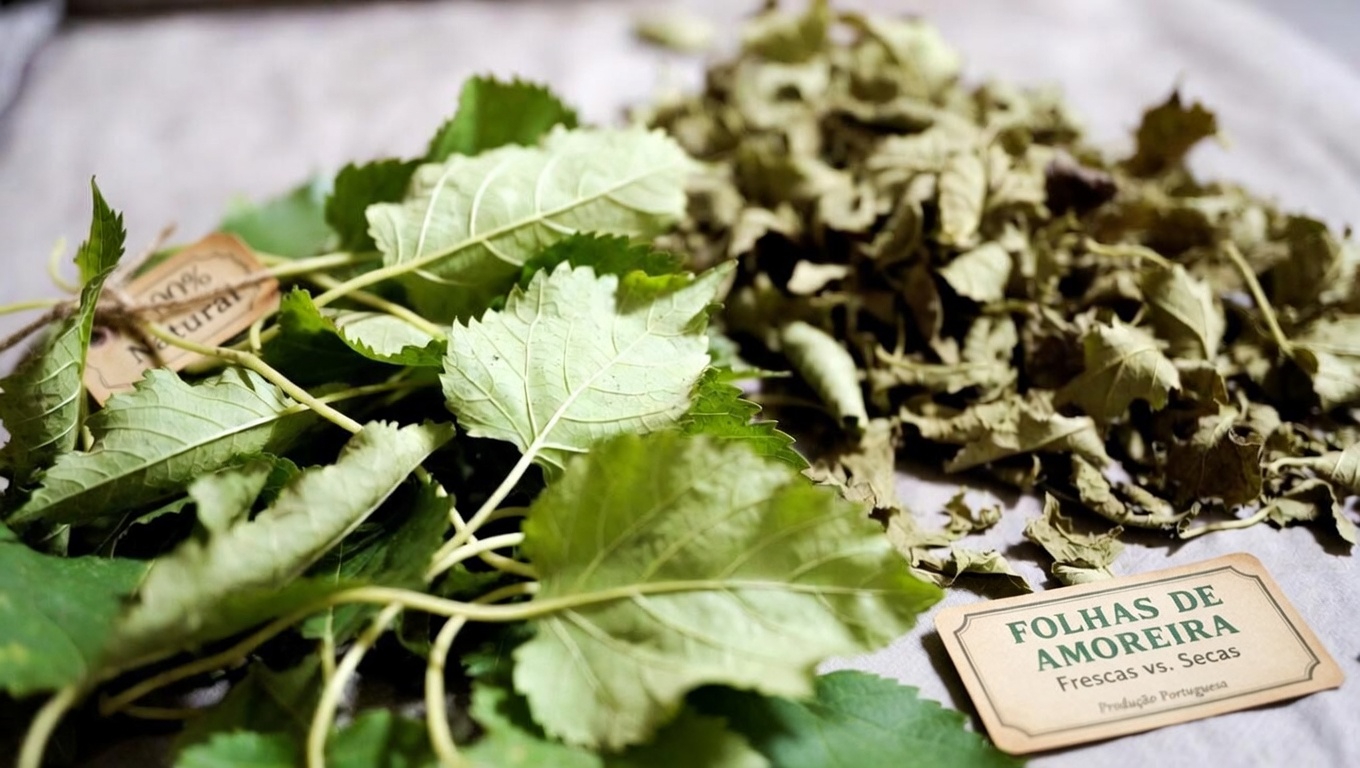 O que faz as folhas de amoreira se destacarem?