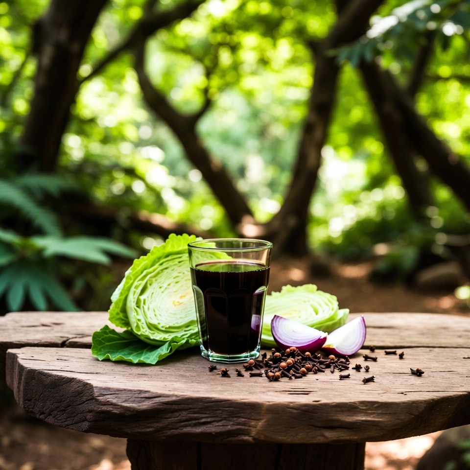 O poder curativo da natureza: a bebida de cravo-da-índia, repolho e cebola para o bem-estar total