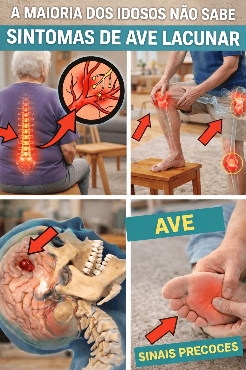 Quais são os 7 sinais de alerta do AVC lacunar que a maioria dos idosos com mais de 60 anos costuma ignorar