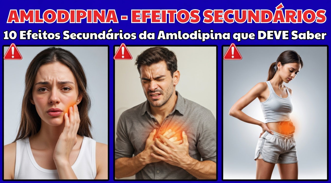 12 Efeitos Colaterais Surpreendentes da Amlodipina que os Médicos Muitas Vezes Não Mencionam