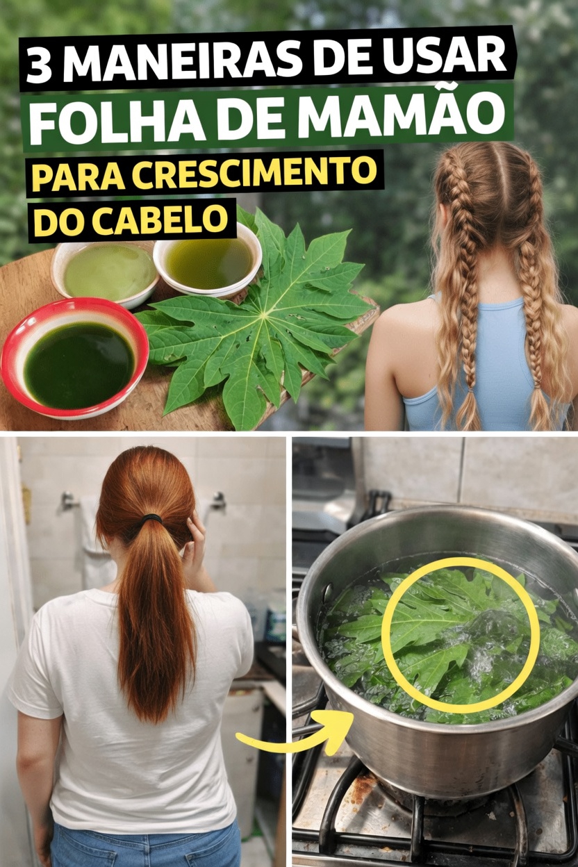 As folhas de mamão podem contribuir para um cabelo e couro cabeludo mais saudáveis? Dois métodos caseiros simples para experimentar