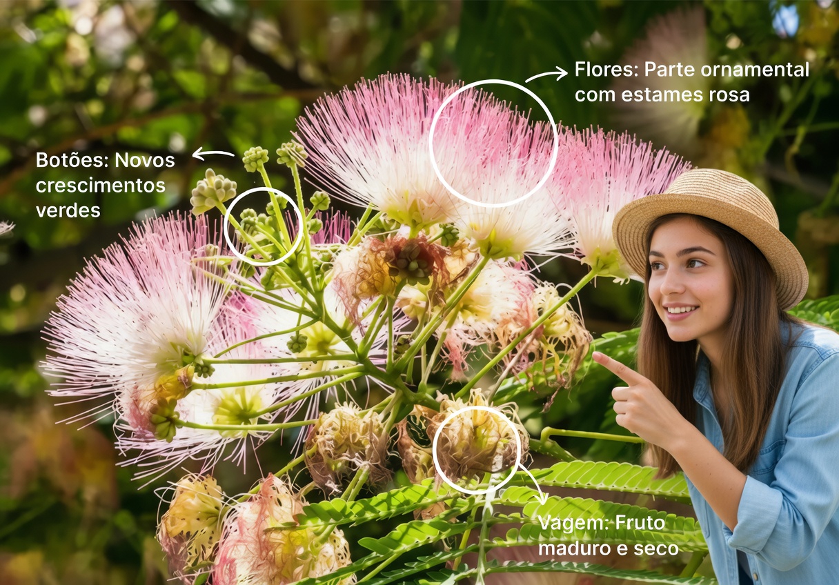Albizia julibrissin: Explorando os benefícios da casca, das flores e das folhas