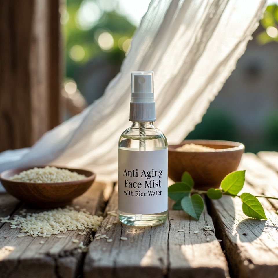 Bruma Facial Antienvelhecimento com Água de Arroz